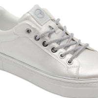 Tamaris Womens Tamaris Womens White Comfort Trainer 1-23751-44