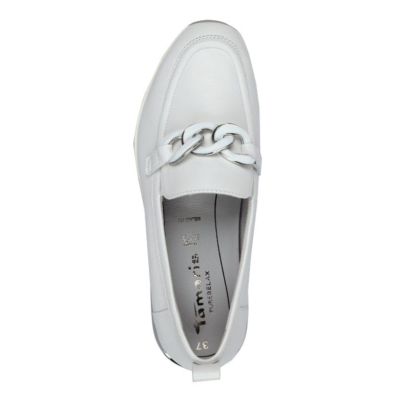 Tamaris Womens Tamaris Womens White Slip-on Shoes 1-24711-42