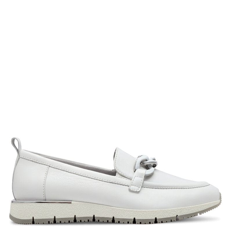 Tamaris Womens Tamaris Womens White Slip-on Shoes 1-24711-42