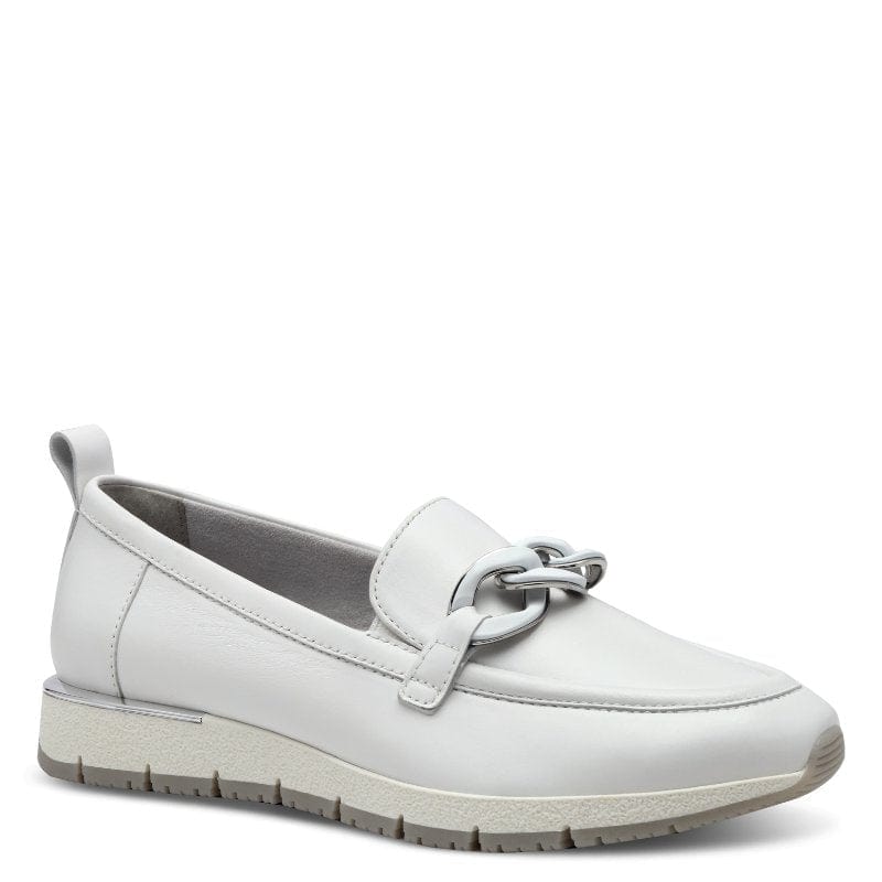 Tamaris Womens Tamaris Womens White Slip-on Shoes 1-24711-42