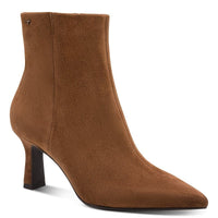 Tamaris Womens TAN / 4UK Tamaris Womens Tan Side Zip Leather Ankle Boot 1-25358-45