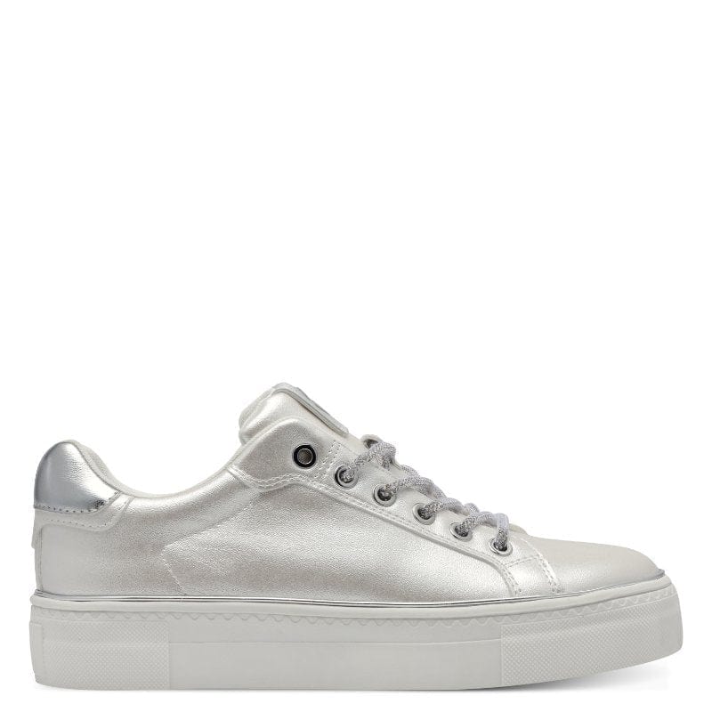 Tamaris Womens WHITE / 4UK Tamaris Womens White Comfort Trainer 1-23751-44