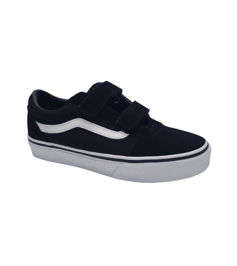 Vans Kids 1UK / BLACK Vans Boys Ward Classic Velcro Shoe - VN0A4BUDIJU1