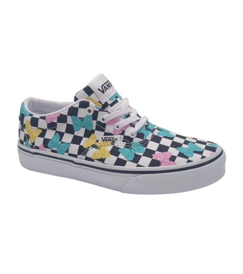 Vans Kids MULTI COLOUR / 2UK Vans Girls Butterfly Checkered Shoe VN0A5JLSJBW1