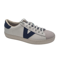Victoria Womens 4UK / NAVY Victoria Womens Trendy Navy V Design Lace Up Trainer - 1126142