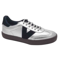 Victoria Womens SILVER / 4UK Victoria Womens Silver Lace-up Fashion Trainer - 1126226