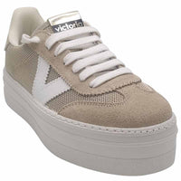 Victoria Womens Victoria Womens Gold Lace-up Fashion Trainer - 1092174