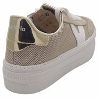 Victoria Womens Victoria Womens Gold Lace-up Fashion Trainer - 1092174