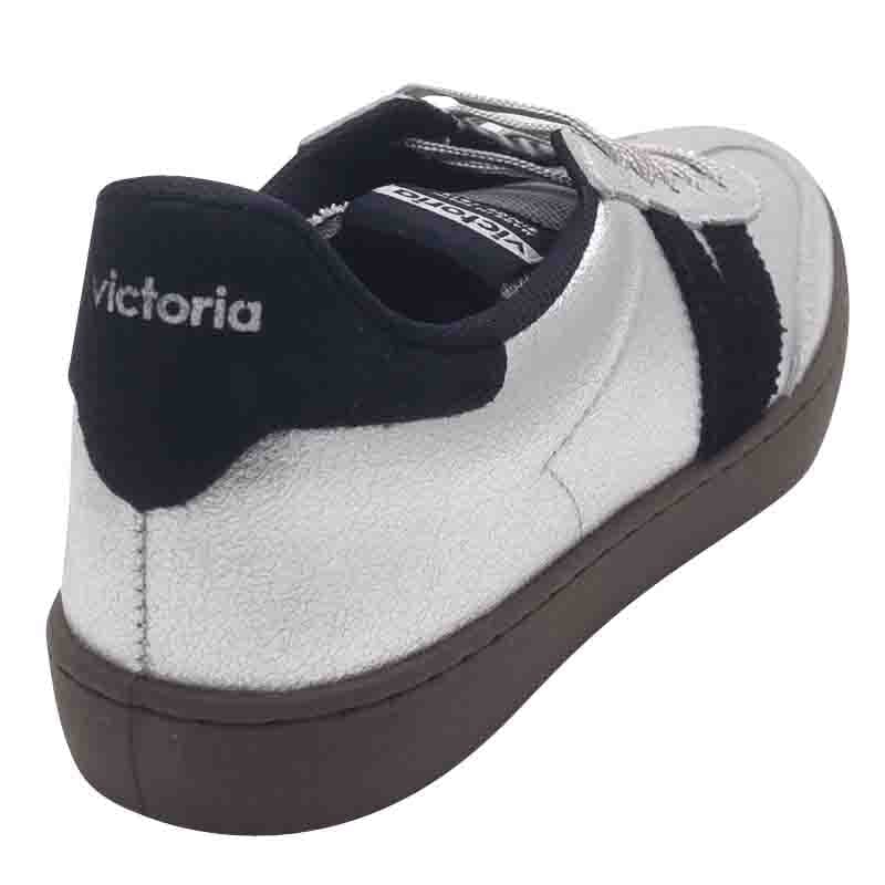 Victoria Womens Victoria Womens Silver Lace-up Fashion Trainer - 1126226