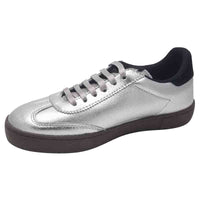 Victoria Womens Victoria Womens Silver Lace-up Fashion Trainer - 1126226
