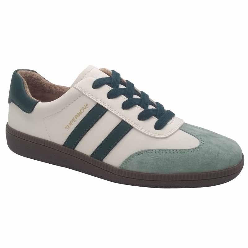 Zanni & Co Womens 3UK / GREEN Drilleys Womens Casual Fashion Trainer - Sixty Four