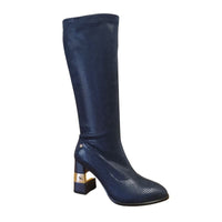 Zanni & Co Womens 3UK / NAVY Zanni & Co Womens Navy Kneeboot - Aibetsu-One