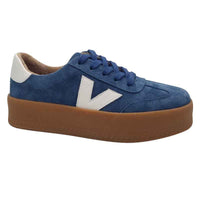 Zanni & Co Womens BLUE / 3UK Drilleys Womens Blue Chunky Sole Trainer - Eighty Four