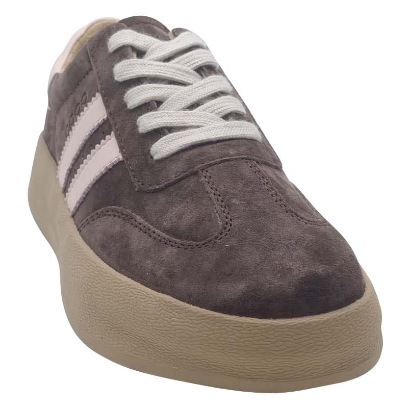 Zanni & Co Womens Drilleys Brown Chunky Outsole Lace Up Fashion Trainer - Thirty Three