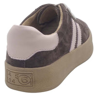 Zanni & Co Womens Drilleys Brown Chunky Outsole Lace Up Fashion Trainer - Thirty Three