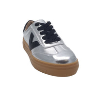Zanni & Co Womens Drilleys Silver V Design Trainer - Ninety