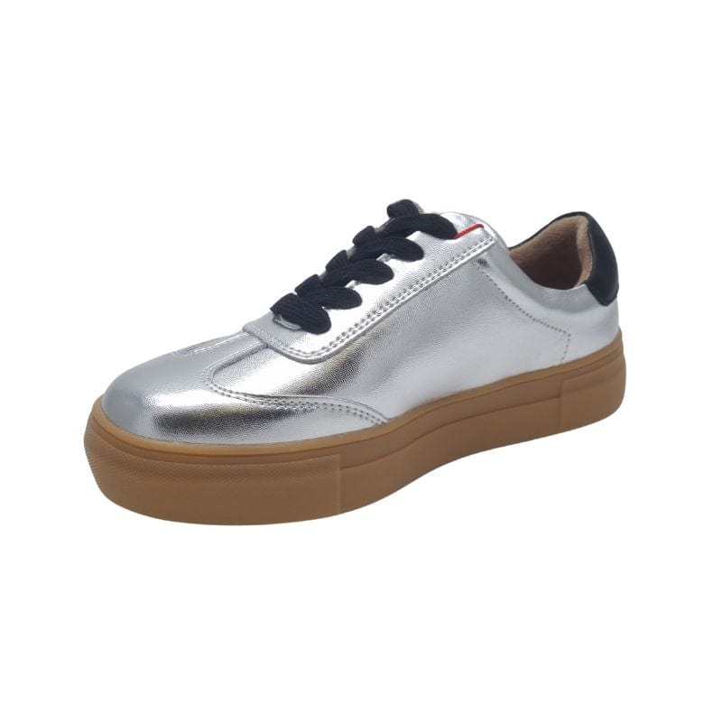 Zanni & Co Womens Drilleys Silver V Design Trainer - Ninety
