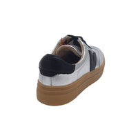 Zanni & Co Womens Drilleys Silver V Design Trainer - Ninety