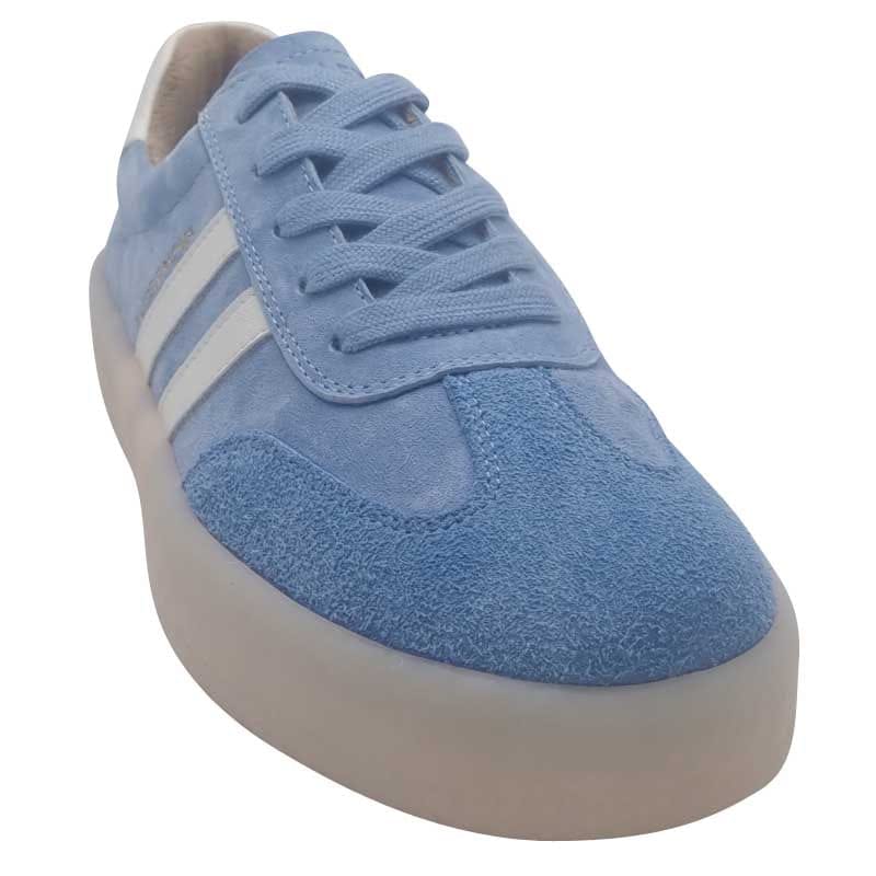Zanni & Co Womens Drilleys Womens 2 Stripe Blue Fashion Trainer - Fifty Four