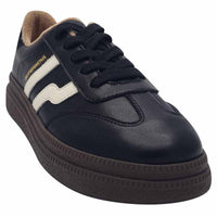 Zanni & Co Womens Drilleys Womens Black Samba Look Trainer - Eighty Two