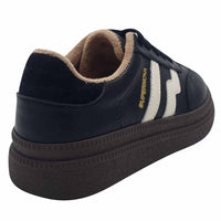 Zanni & Co Womens Drilleys Womens Black Samba Look Trainer - Eighty Two