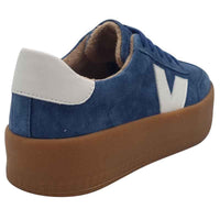 Zanni & Co Womens Drilleys Womens Blue Chunky Sole Trainer - Eighty Four