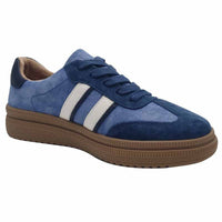 Zanni & Co Womens Drilleys Womens Blue Samba Look Trainer - Eighty Two