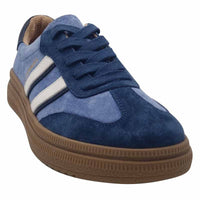 Zanni & Co Womens Drilleys Womens Blue Samba Look Trainer - Eighty Two