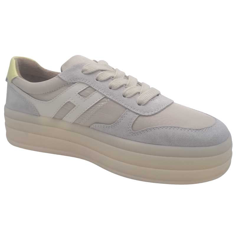 Zanni & Co Womens Drilleys Womens Chunky Beige Outsole Fashion Trainer - Ninety Three