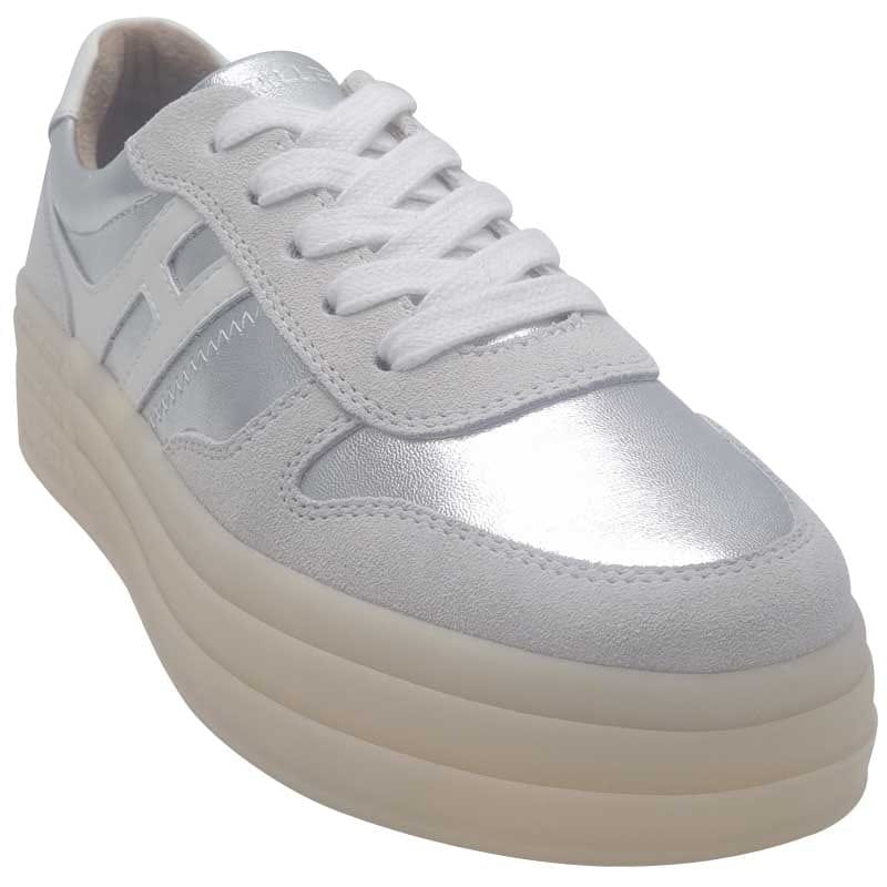 Zanni & Co Womens Drilleys Womens Chunky Silver Outsole Fashion Trainer - Ninety Three