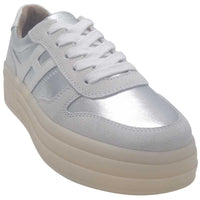 Zanni & Co Womens Drilleys Womens Chunky Silver Outsole Fashion Trainer - Ninety Three