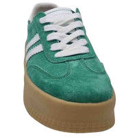 Zanni & Co Womens Drilleys Womens Green Platform Trainer - Seventy Eight