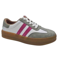 Zanni & Co Womens Drilleys Womens Grey Chunky Outsole Trainer - Fifty