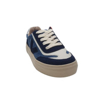 Zanni & Co Womens Drilleys Womens Navy Blue Lace-Up Trainer - Eighty