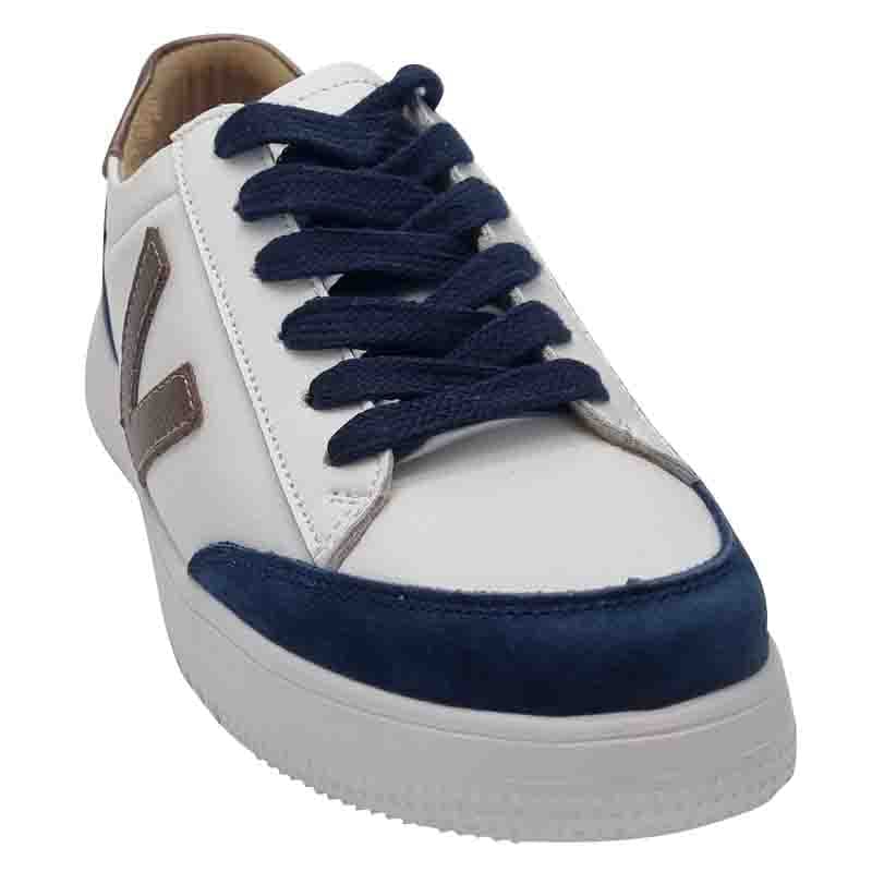 Zanni & Co Womens Drilleys Womens Navy Combo Fashion Trainer - Eighty One