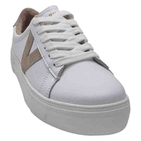 Zanni & Co Womens Drilleys Womens White Chunky Trainer - Fifty