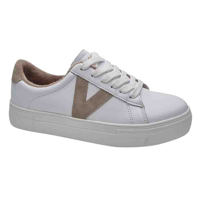 Zanni & Co Womens Drilleys Womens White Chunky Trainer - Fifty