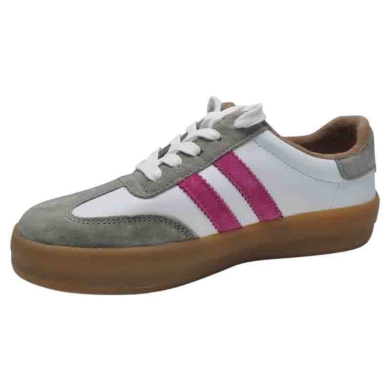 Zanni & Co Womens GREY / 3UK Drilleys Womens Grey Chunky Outsole Trainer - Fifty
