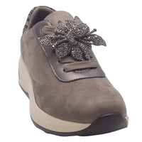 Zanni & Co Womens GREY / 3UK Zanni & Co Grey Suede Lace Up Fashion Trainer - Tianchang One