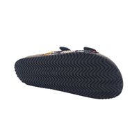 Zanni & Co Womens OMG Multi Coloured Black Mule Sandal By Zanni & Co - Yinas