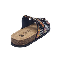 Zanni & Co Womens OMG Multi Coloured Black Mule Sandal By Zanni & Co - Yinas