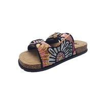 Zanni & Co Womens OMG Multi Coloured Black Mule Sandal By Zanni & Co - Yinas