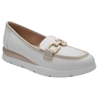 Zanni & Co Womens WHITE / 3UK Zanni & Co Womens White Patent Low Wedge Shoe - Sakori Kasol One