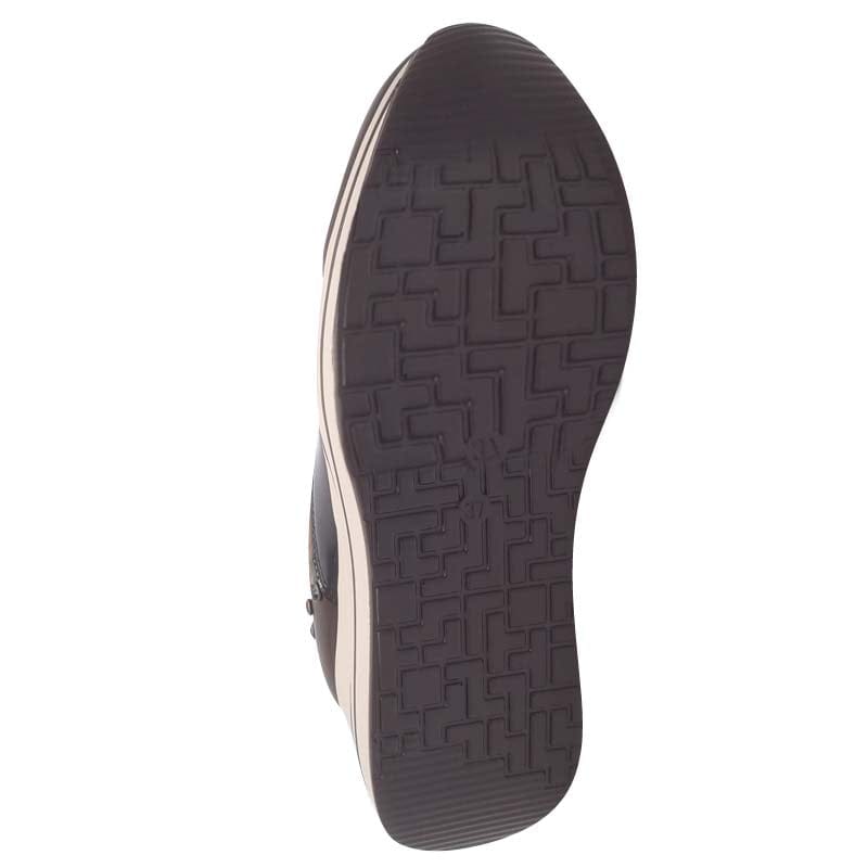 Zanni & Co Womens Zanni & Co Brown Slip On Wedge Shoe - Bozhou One