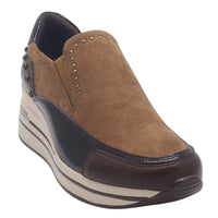Zanni & Co Womens Zanni & Co Brown Slip On Wedge Shoe - Bozhou One