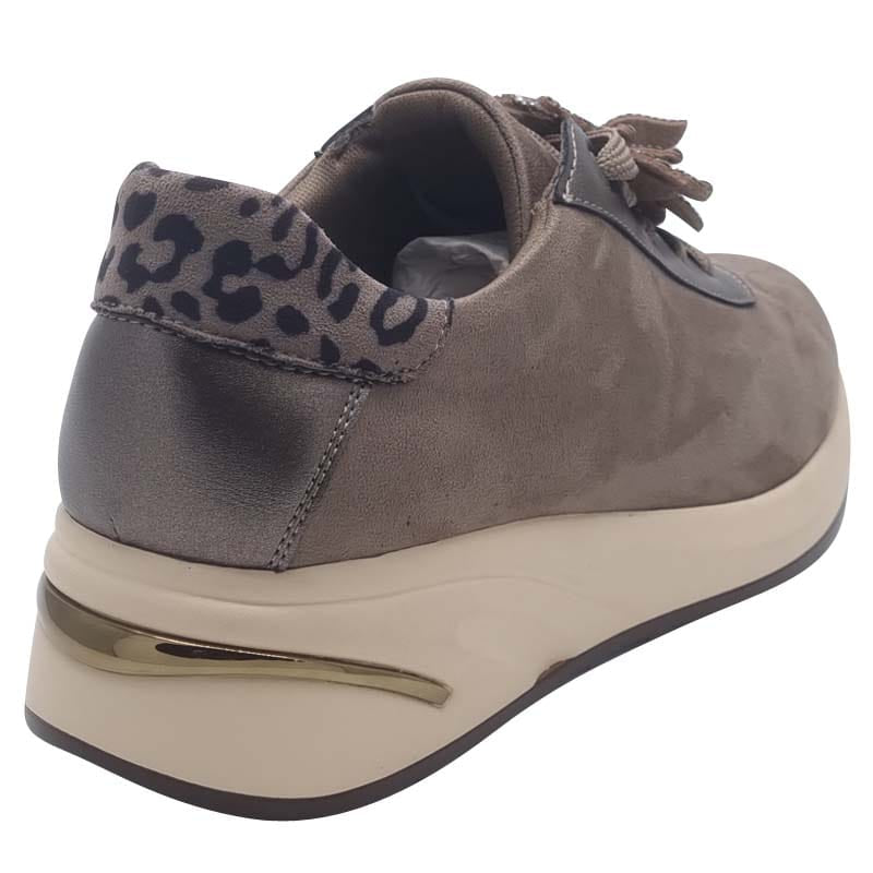Zanni & Co Womens Zanni & Co Grey Suede Lace Up Fashion Trainer - Tianchang One