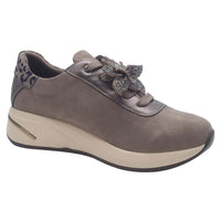Zanni & Co Womens Zanni & Co Grey Suede Lace Up Fashion Trainer - Tianchang One