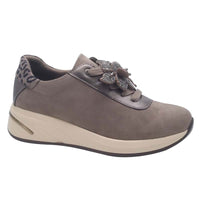 Zanni & Co Womens Zanni & Co Grey Suede Lace Up Fashion Trainer - Tianchang One