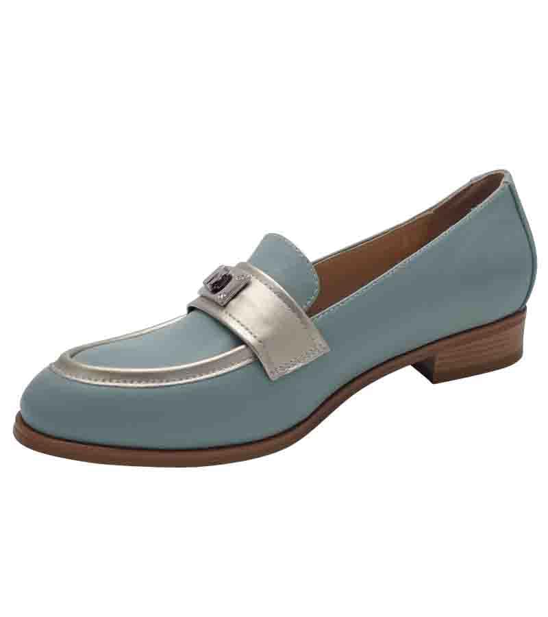 Zanni & Co Womens Zanni & Co Womens Blue Slip In Loafer With Silver Details - Benthuy One