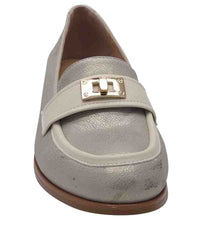 Zanni & Co Womens Zanni & Co Womens Green Slip In Loafer With Silver Details - Benthuy One